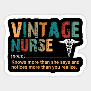 Vintage Nurse Sticker